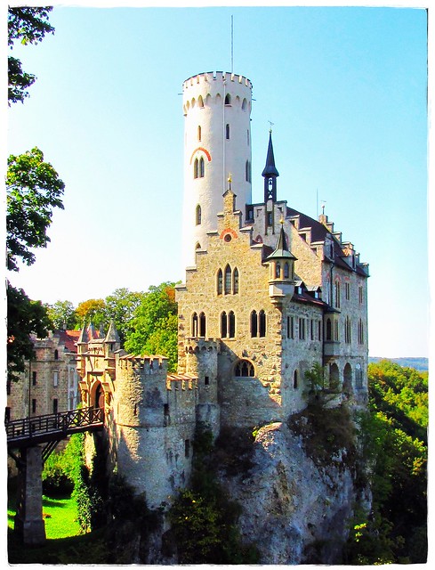 Romantische Burg Lichtenstein - Gothic Revival Castle in Baden-Wurttemberg,  Germany, Baden-Württemberg, Deutschland