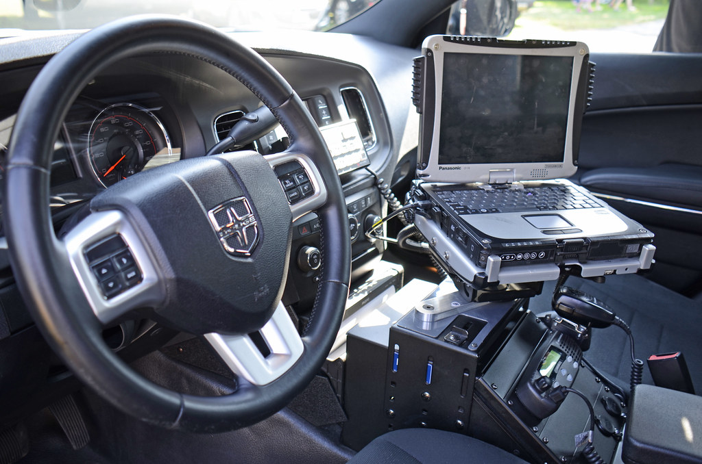 Equipment Inside Town Of Harrison Ny Police Department Car