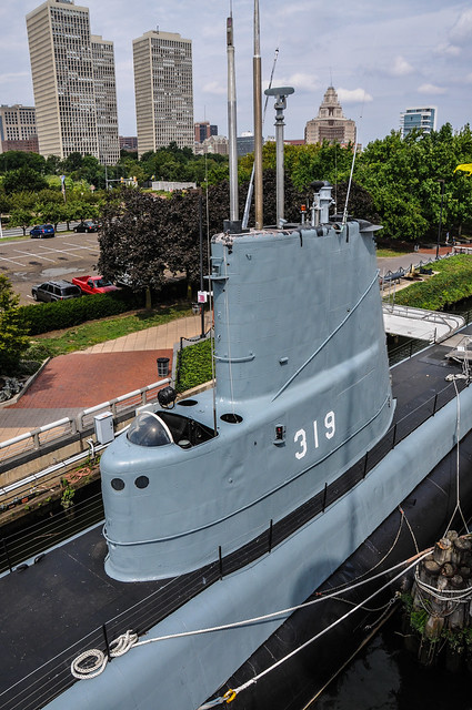 USS Becuna (SS-319) WWII US Navy Submarine at the Independence Seaport Museum Philadelphia PA