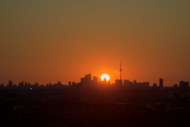 Sunrise over Toronto Sept 1, 2012