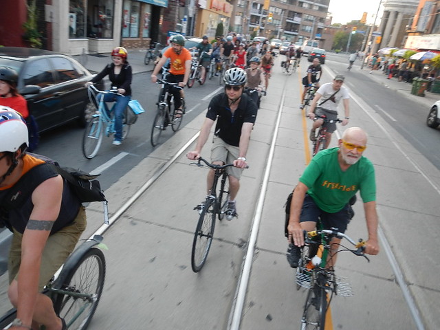 Critical Mass Group Bike Ride, Toronto Ontario Canada, Friday August 31 2012 - 056