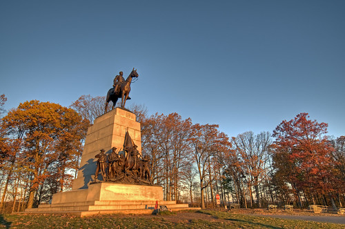 park fall leaves sunrise virginia memorial pennsylvania military pa gettysburg civilwar national va battlefield hdr highdynamicrange