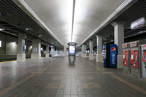 Waterfront Line platform at Tower City