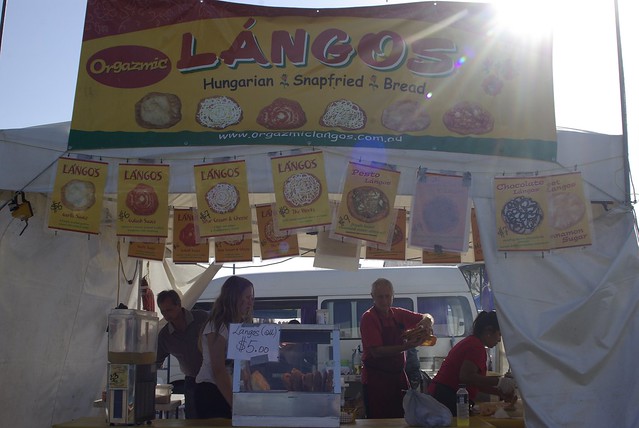 Cleveland, QLD: Redfest: Food: Langos - Hungarian flatbread