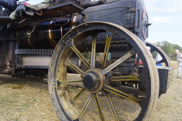 Front wheels John Fowler Traction engine