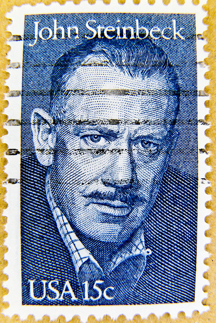 great stamp USA 15c John Steinbeck (Feb. 27, 1902–Dec. 20, 1968) (writer, East of Eden, Nobel Prize Literature) United States of America почтовая марка США pullar ABD 邮票 美国 Měiguó USA timbre États-Unis u.s. postage selo Estados Unidos sello USA 15c bolli
