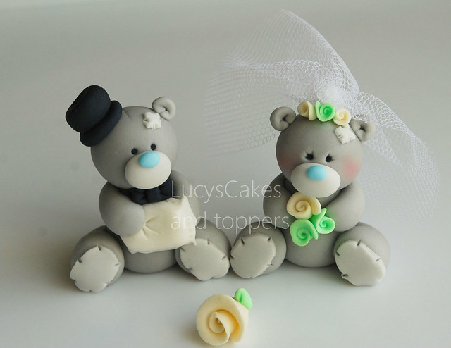 me to you bride and groom wedding cake topper