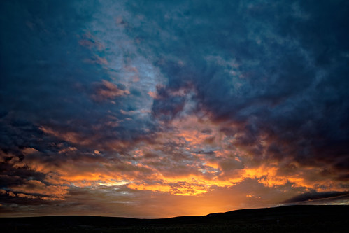 sunset at midnight by CoreForce, sunset suðurland island