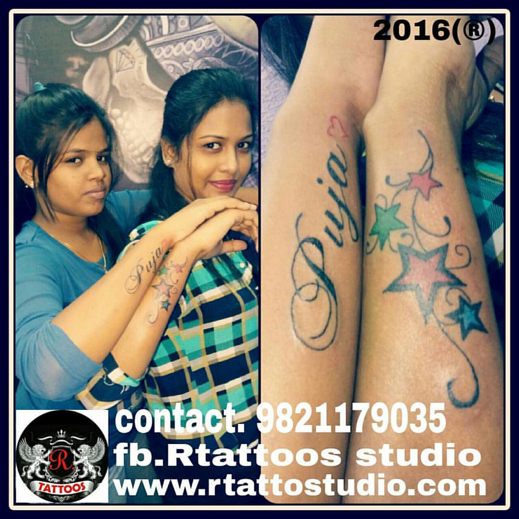 Pooja Name Tattoo Images Best Collection