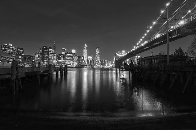 The NYC Skyline from Brooklyn Bridge Park