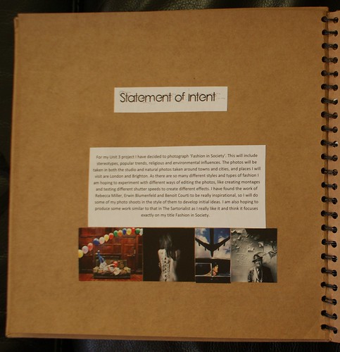 My Statement of Intent and inspiring photographs for my A2 Project 'Fashion in Society' | by SofiaTF