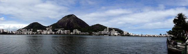 Lagoa Rodrigo de Freitas: panoramic view. Rio de Janeiro, Brazil
