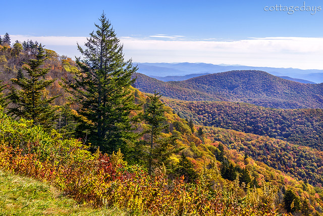 fall vista in North Carolina mountains