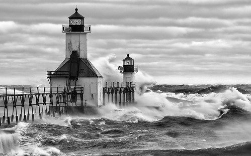 old autumn light red sea sky cloud lighthouse white seascape storm color fall beach nature water weather clouds mi danger dark landscape flow coast pier big october marine energy rocks day waves power unitedstates wind cloudy outdoor michigan tide horizon hurricane lakes dramatic wave stormy gale spray historic lakemichigan shore maritime disaster coastline nautical heavy beacon climate 2012 calamity catastrophe stjoeseph johncrouch copyrightjohncrouch johncrouchphotography crouchphotos stjosephchartertownship