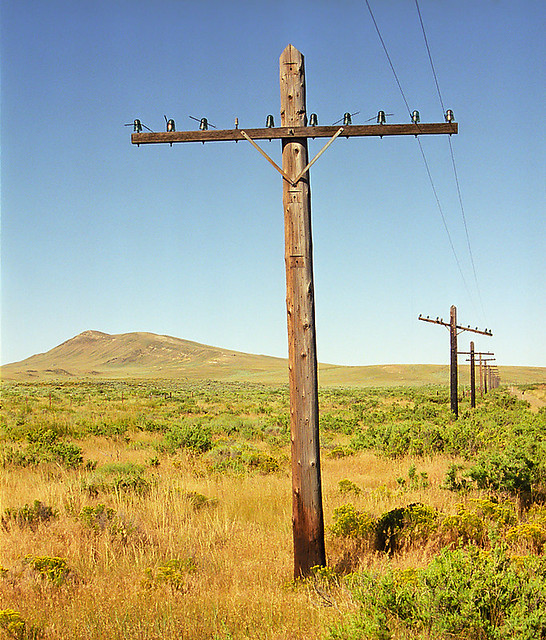 Defunct Pole Line along the UP Transcontinental Railroad