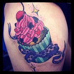 #capcake (๑ت๑)♡ #tattoo #girlstattoo #カップケーキ #タトゥー