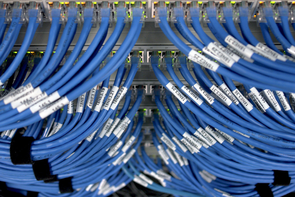Switch! - Stacks of networking switches in one rack of the D… - Flickr