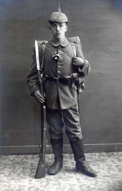 Ausmarschbild / Bavarian artilleryman circa early 1916