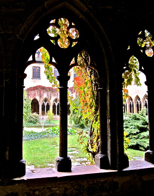 Medieval abbey arches - Colmar, Alsace region, France