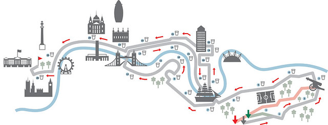London Marathon Map