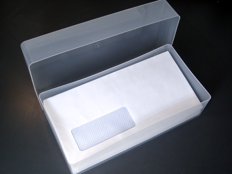 Clear Plastic DL Size Envelope Storage Boxes, Clear plastic…