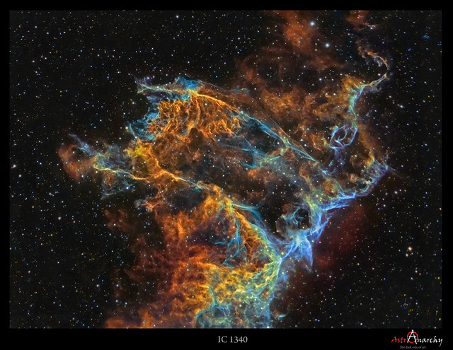 IC 1340, Veil Nebula closeup, project finalized