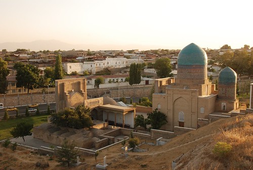sunset asia muslim islam tomb central mosque mausoleum samarkand medresa