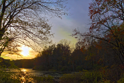 sunset pordosol lake fall nature colors cores lago connecticut natureza newengland outono