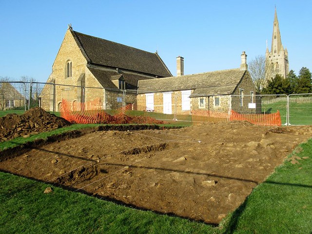 archaeological dig Oakham Castle 2018