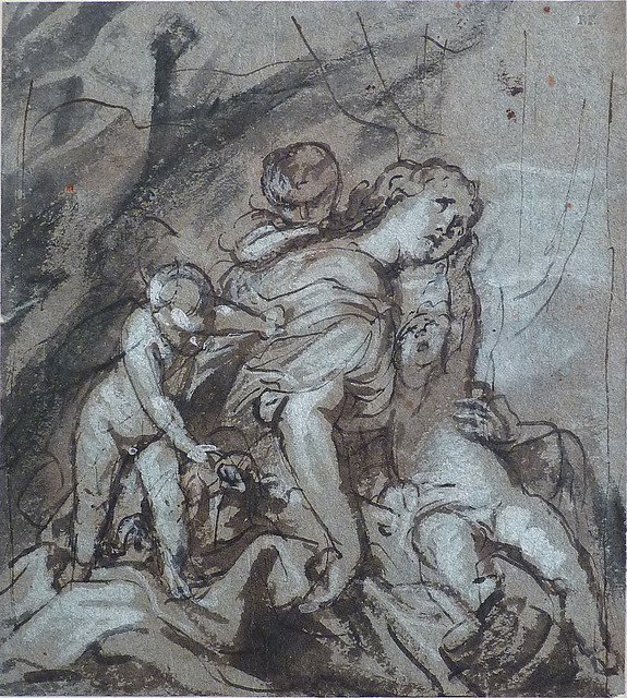 VAN DYCK Antoon - Charité humaine (drawing, dessin, disegno-Louvre INV19912) - 0