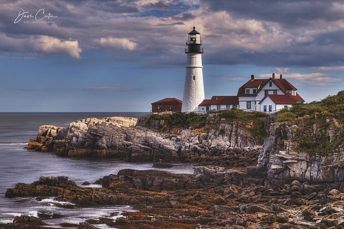 portland light maine atlantic newengland hdr coast oceanscape outdoor