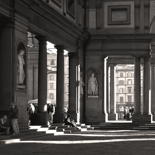 Rita Crane Photography:  Uffizi Gallery, Florence ~ the Courtyard