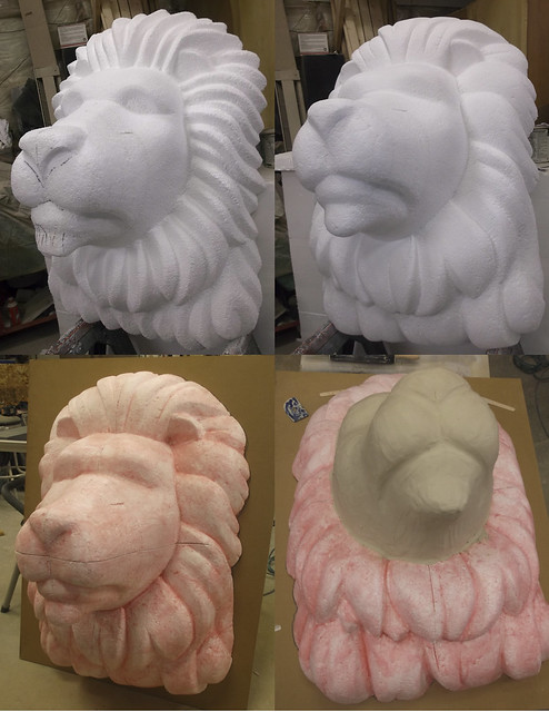 sculpting with styrofoam