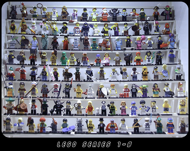 all 128 collectible minifigs