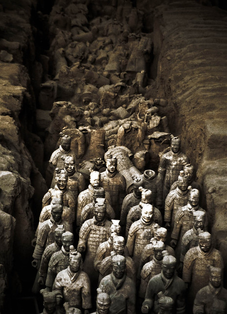 Els guerrers de terracota, Los guerreros de terracota (Xian,China)