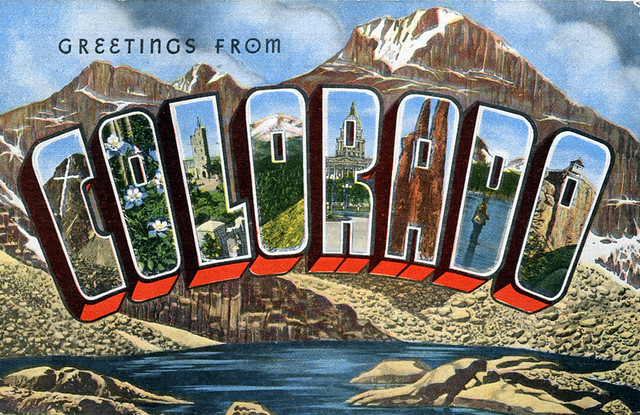 Greetings from Colorado - Large Letter Postcard