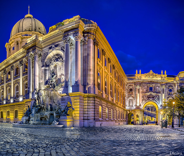 Matthias Fountain and Royal Palace, Budapest