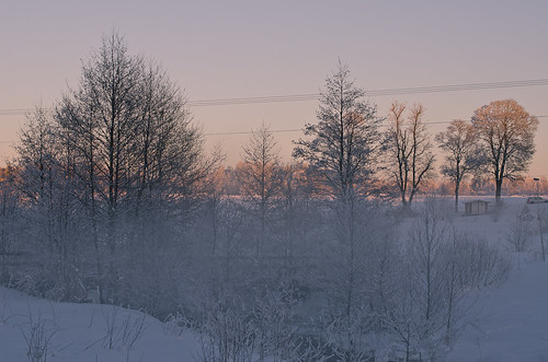 winter sunset white snow cold ice nature fog landscape nikon europe day grove sweden stockholm north peach freezing powerline scandinavia sunbeam 50mmf14 lightroom crips nykvarn södermanland d7000 pwwinter