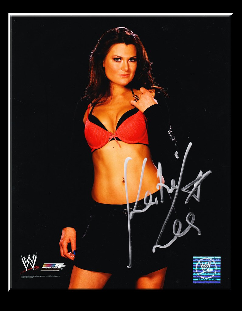 Katie Lea Burchill Autographed 2008 WWE PhotoFile Promo Photo