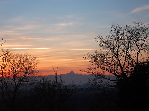 Casorzo, Piedmont, Italy 12/2012 by DG Jones, The peak of , a famous mountain in the Alpssunset summer italy mountain holiday mountains alps churc