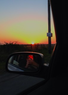 Josh taking a photo of the sunset