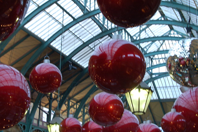 Christmas decorations in Covent Garden