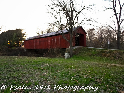 James Covered Bridge by wildcatjon2000, James covered bridge in jennings county indianasunset nature indiana transportation coveredbridge je