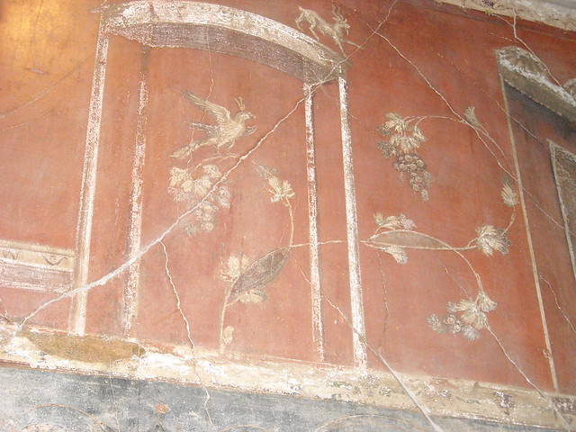Bird and Grape cluster - House of wooden partition - Herculaneum (79 AD)