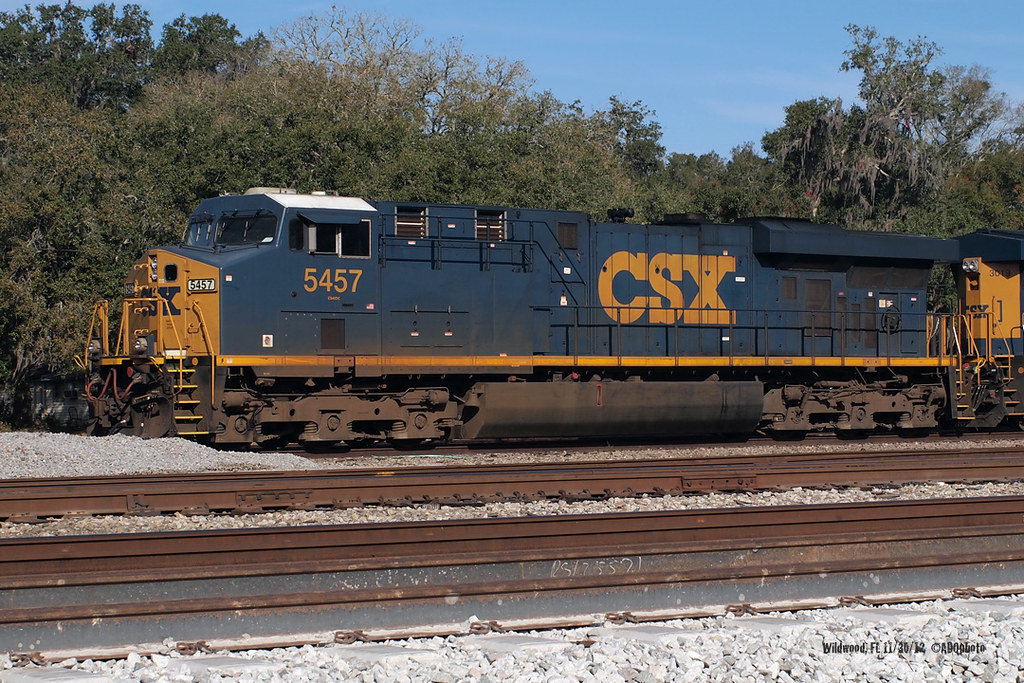 121130_02_CSXT5457 | GE ES44DC CSXT 5457 - Wildwood, FL 11/3… | Alan ...