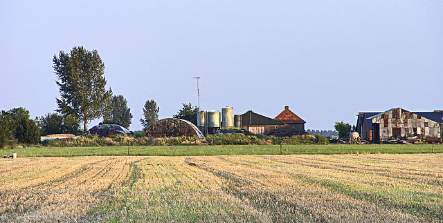 Maren-Kessel, achteraanzicht boerderij aan de hoevenweg