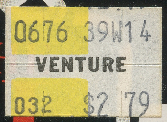 Venture Price Sticker