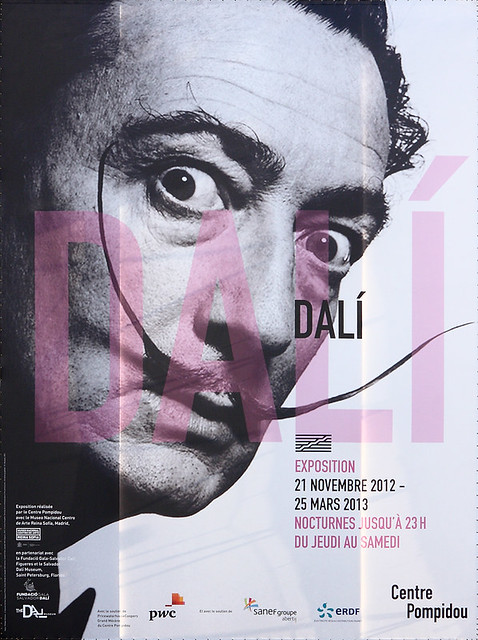 La grande affiche Dali du Centre Pompidou, Paris [IMG_13670]