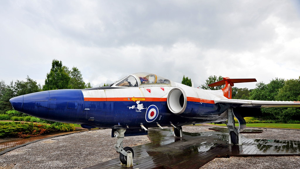 Buccaneer S.2C XV344 'Nightbird' is preserved at Farnborough. ex A&AEE West Freugh. It was used to develop low light TV for flying low level in the dark, thus the LLTV camera in the nose.