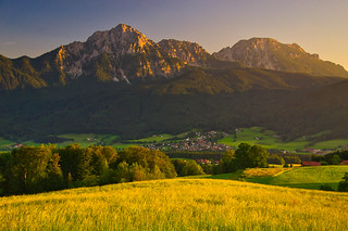 In Upper Bavaria at the golden hour